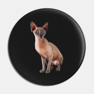 Sphynx Cat Kitten Pin