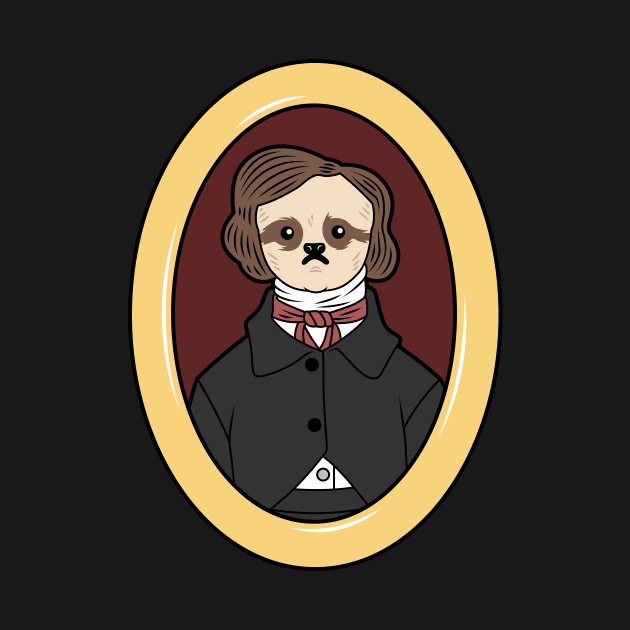 Edgar Allan Sloth by SlothgirlArt