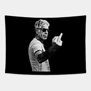 Anthony Bourdain Best Seller Middle Finger Tapestry