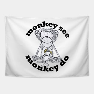 Monkey See, Monkey Do Tapestry