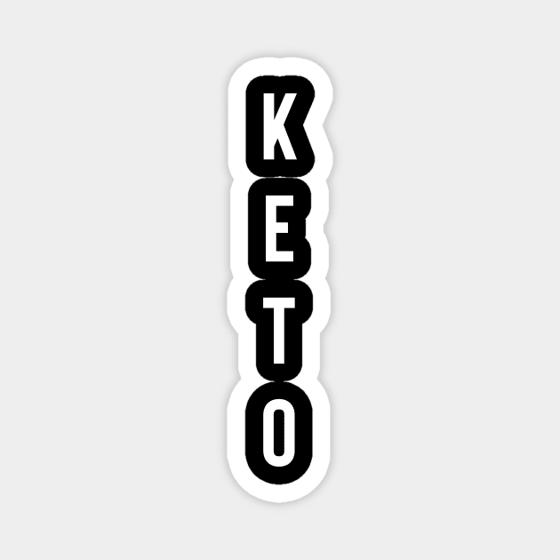 Keto Vertical Magnet by FoodieTees