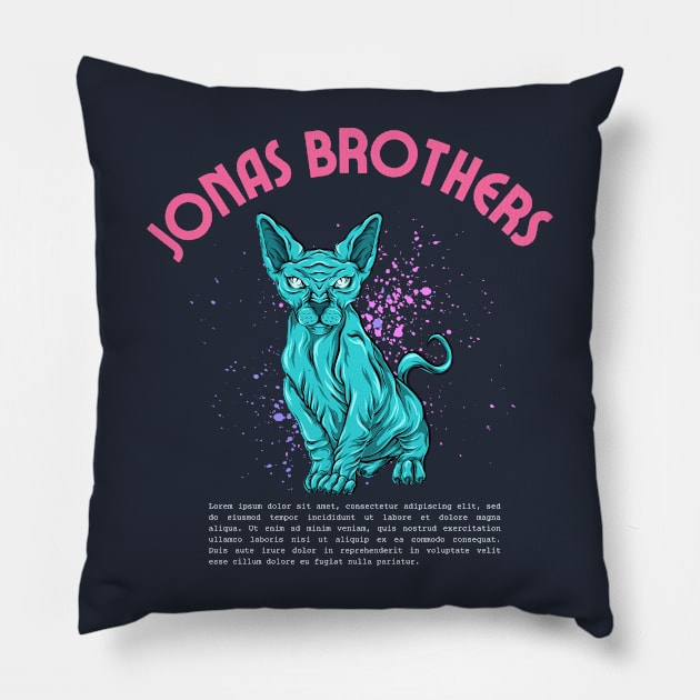 jonas brothers Pillow by Oks Storee