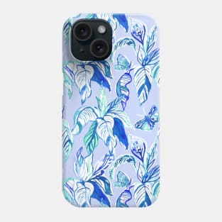 Blue Butterfly Garden Phone Case