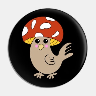 Chicken Mushroom Pin