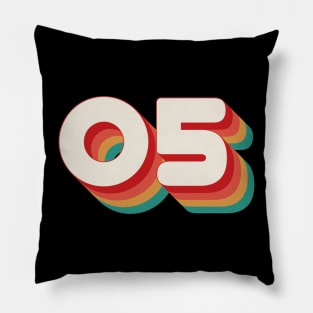 Number 5 Pillow