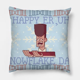 Snowflake Day Sweater Pillow