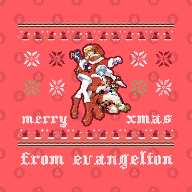 Evangelion xmas by Koburastyle