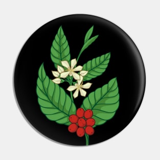 Coffee Tree Icon Pin