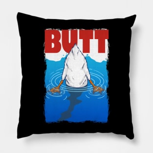 Goose Butt Duck Butt Pun Meme Men Women Funny Goose Duck Pillow