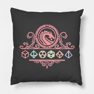 Pastel Dragon Crest Pillow