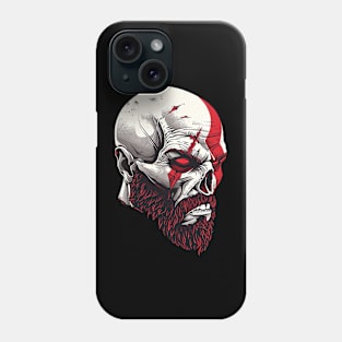 kratos skull Phone Case