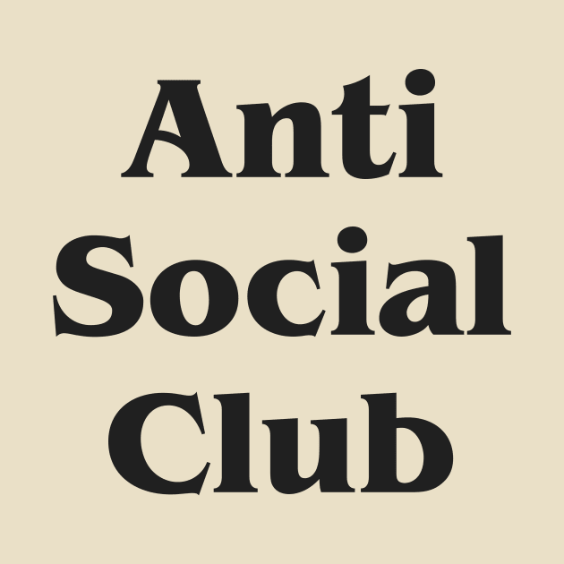 Anti Social Club by ormadraws