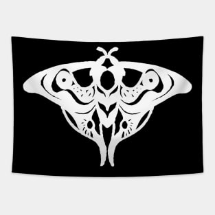 New Ellie's Moth Real Tattoo (White) Tapestry