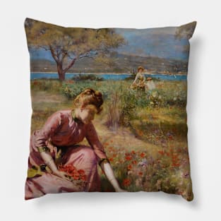 The First Spring by Julius LeBlanc Stewart Pillow