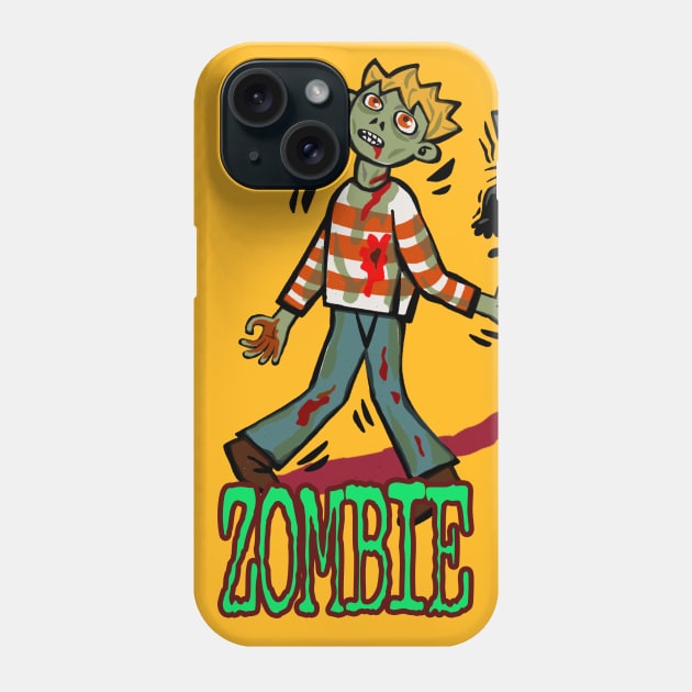 Zombie boy Phone Case by BATKEI