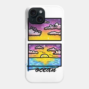 evening ocean Phone Case