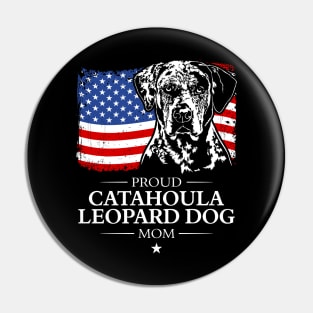 Proud Catahoula Leopard Dog Mom Pin