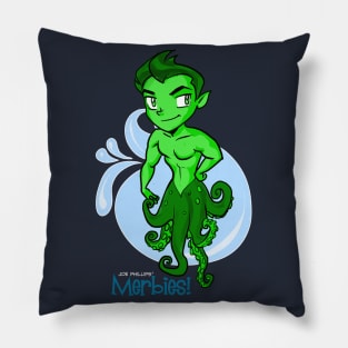 Green Octo Merbie Pillow