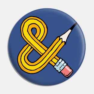 Pencil Ampersand Pin