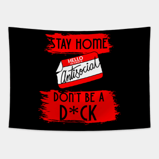 Stay Home Tapestry