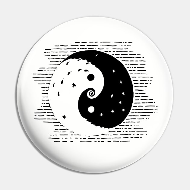 Yin Yang Plus Pin by ZooInk5