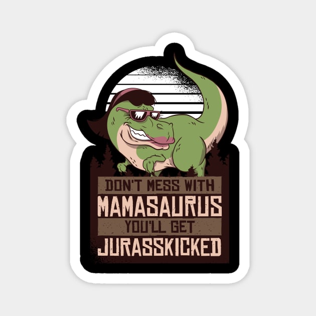 Mamasaurus Rex Magnet by Black Phoenix Designs