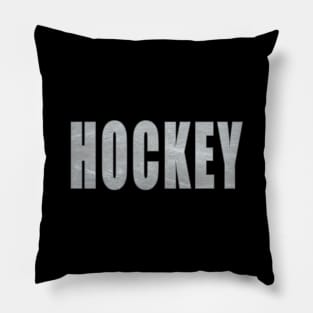 Hockey Ice Silhouette Pillow