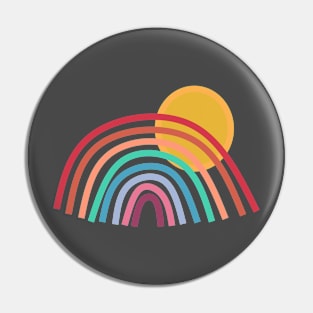 Boho Rainbow on Sunrise Pin