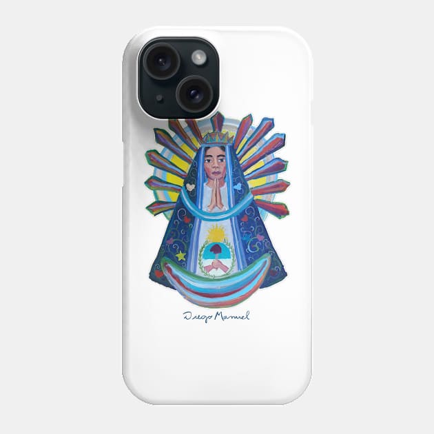 Virgin of Lujan 1 b Phone Case by diegomanuel