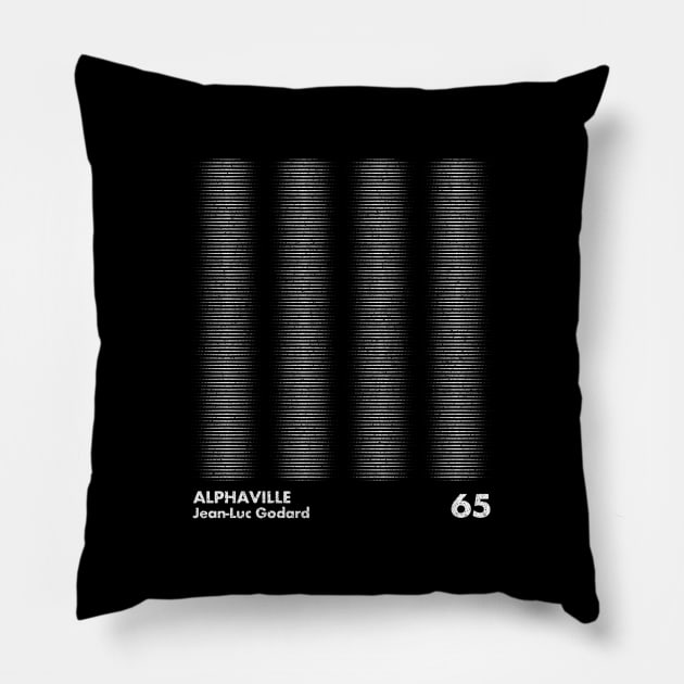 Alphaville / Minimal Graphic Design Tribute Pillow by saudade