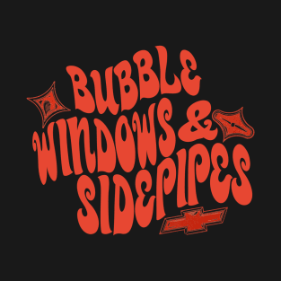 Bubble Windows & Side Pipes! (Vintage Red) T-Shirt