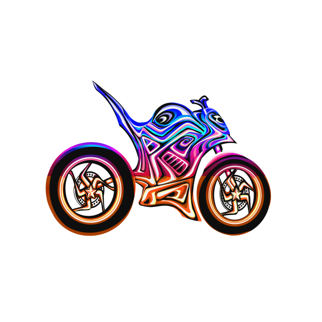 CMYK  Hyper Naked Motorcycle by ogfx