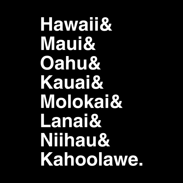 Hawaiian Islands List by GloopTrekker