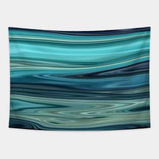 Light blue Marble Waves effect Tapestry