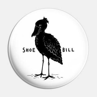 Cool Black Shoebill Pin