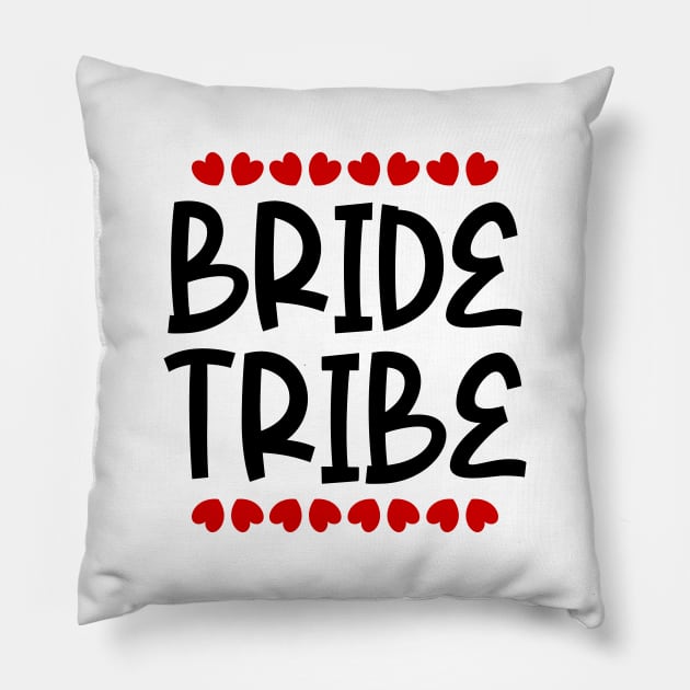 Bride Tribe Pillow by colorsplash