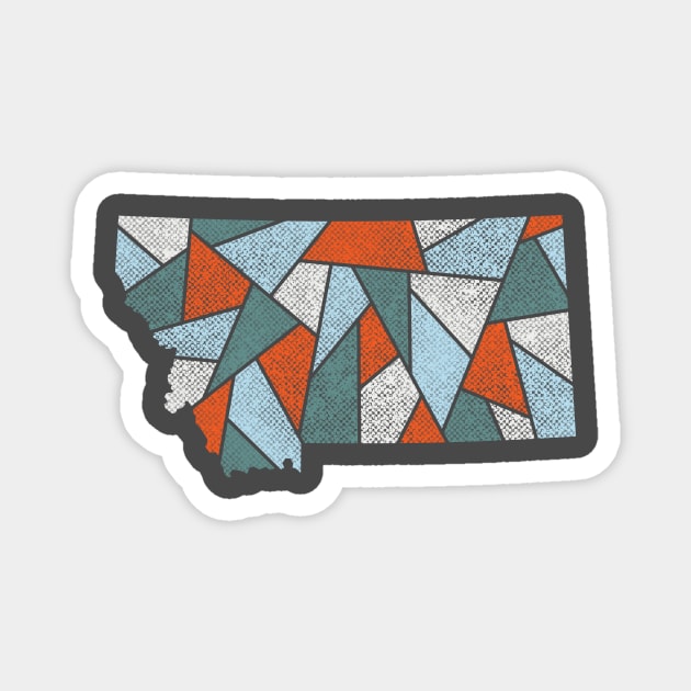 Montana Mosaic - Sunkissed Slopes Magnet by dSyndicate