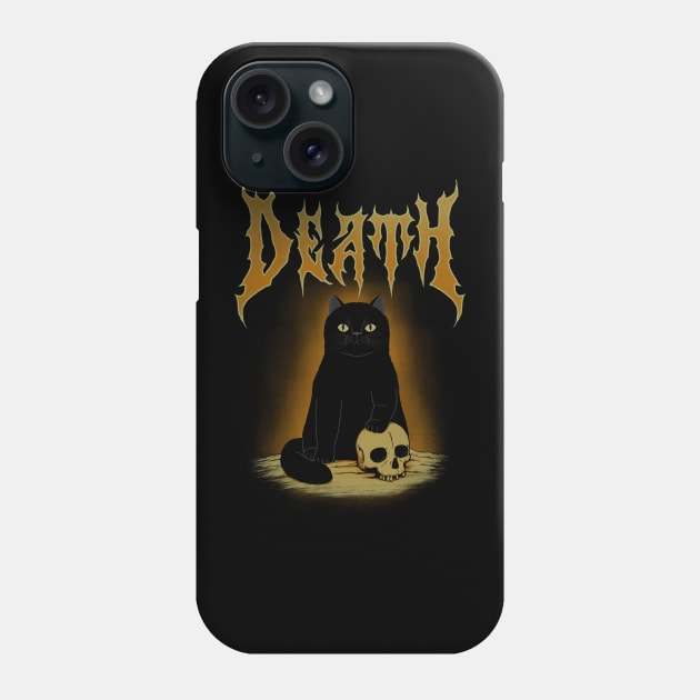 Death Metal Cat Phone Case by pigboom