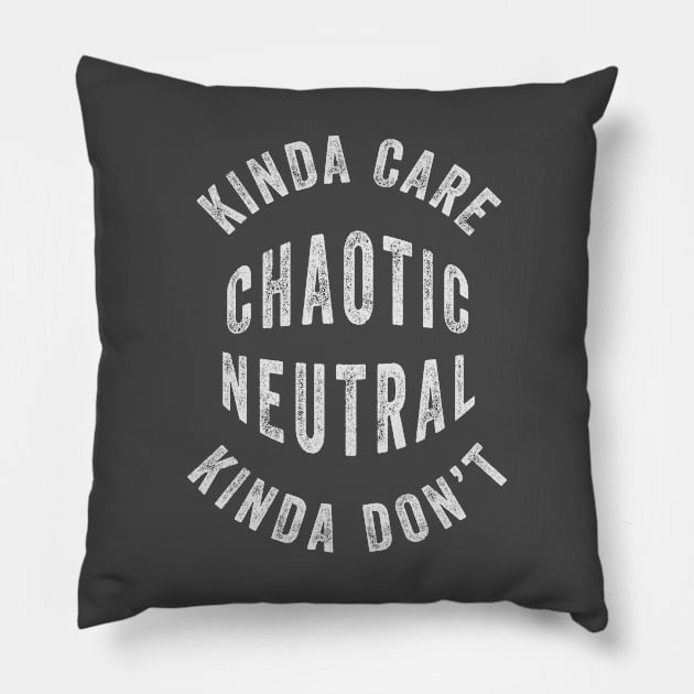 Chaotic Neutral Pillow by n23tees