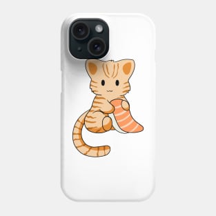 Orange Tabby Cat with Sushi Phone Case