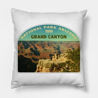 Grand Canyon Arizona map Grand Canyon photo Arizona tourism Pillow