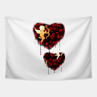 Cupids and Hearts Tapestry