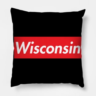 WISCONSIN SUPER USA LOGO Pillow