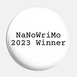 NaNoWriMo 2023 Winner Pin