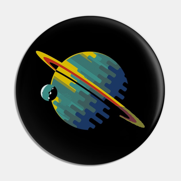 The Planet Saturn Pin by SPAZE