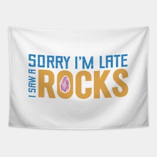 Sorry I’m Late I saw a Rock Tapestry