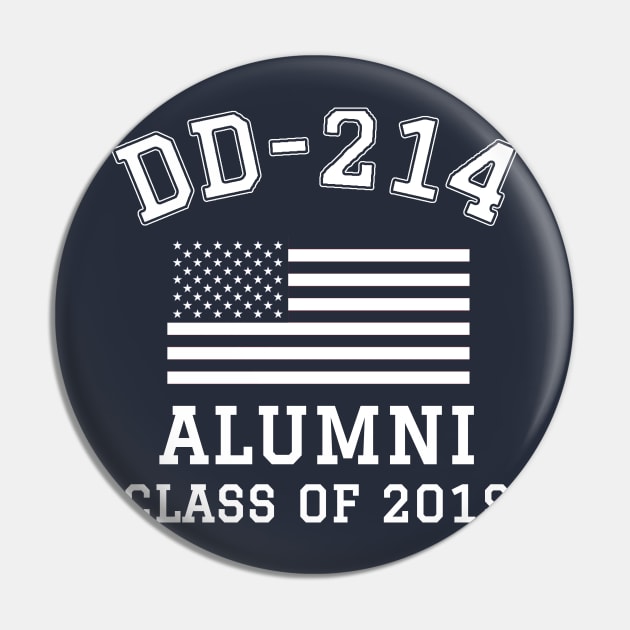 Patriotic DD-214 Alumni Class of 2019 Pin by Revinct_Designs