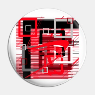 red black silver grey white abstract geometric art Pin