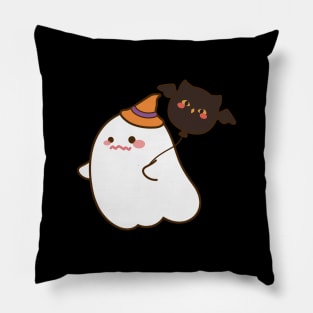 Kawaii Ghost with Oel Balloon Pillow