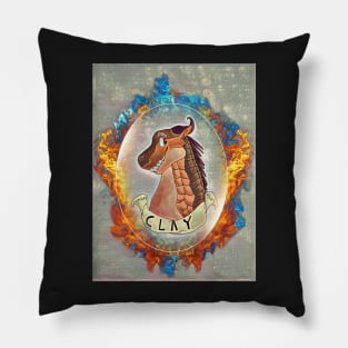 Wings of Fire inspiration! Clay the Dragon by L Gottshall Pillow